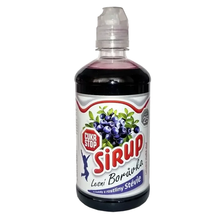 Cukr Stop Sirup Lesní borůvka se stévií 650 g